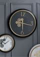 A & B Home Black Gear Clock-5