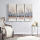 Olliix by Madison Park Blush/Grey Set of 3 Twilight Mystere Hand Brush Embellished Canvas-2