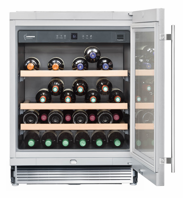 Liebherr 3.9 Cu. Ft. Stainless Steel Wine Cooler-1