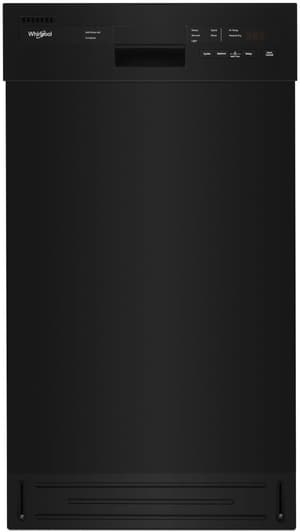 Whirlpool® 18" Black Built In Dishwasher