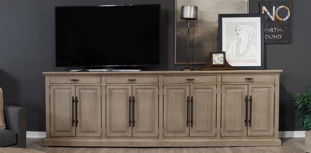 Aspenhome® 125" Rustic Stone Console Cabinet-1