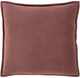 Surya Cotton Velvet Rust 20"x20" Pillow Shell with Polyester Insert-0