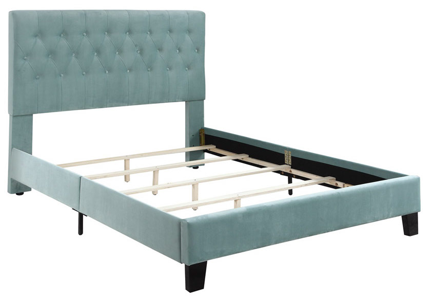 Emerald Home Amelia Light Blue King Upholstered Bed-B128-12HBFBR-04 ...