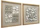 A & B Home Ocasta 2-Piece Beige/White Shell Design Wall Art Set-0