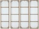 A & B Home 4-Piece Blue/Brown/White Cherry Blossom Canvas Print Set-3