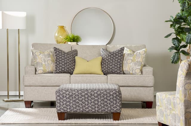Wood House Upholstery Lyons Bean Bayside Sofa-2