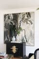 A & B Home 2-Piece Black/White Marbled Print Wall Art Set-4