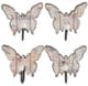 A & B Home 4-Piece Black/White Butterfly Wall Hook Set-0