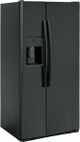 GE® 33" 23.0 Cu. Ft. Black Side-by-Side Refrigerator-1