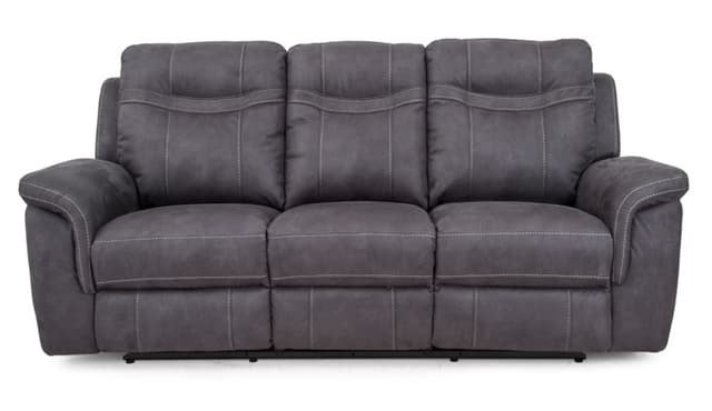 Cheers Gray Dual Power Reclining Sofa with Power Headrest-0
