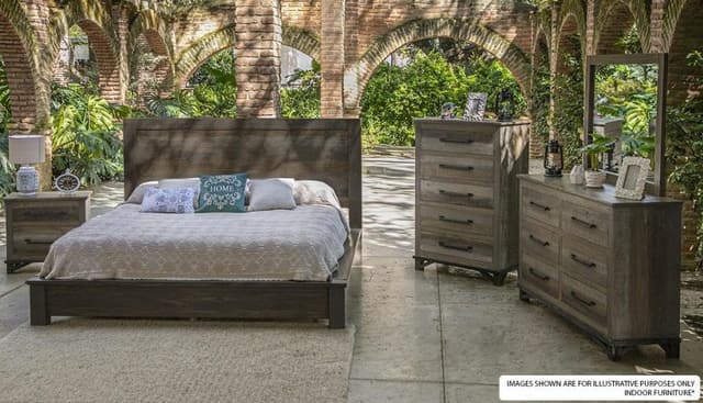 International Furniture© Loft Brown Dresser and Mirror-3