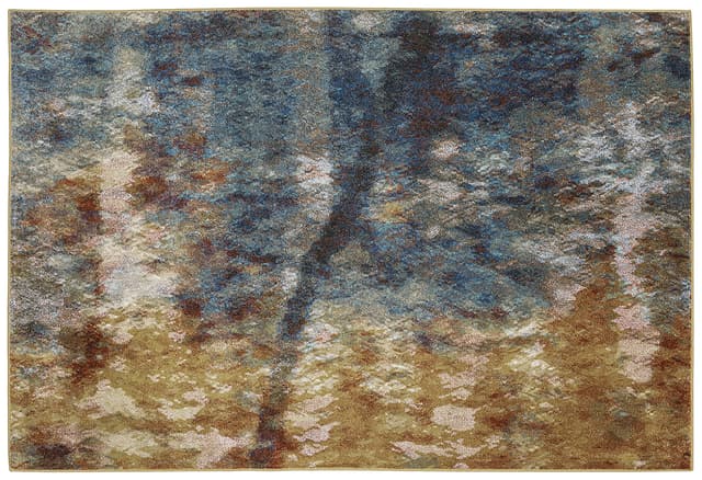 Oriental Weavers™ Venice Blue / Rust 5' X 8' Rug-0