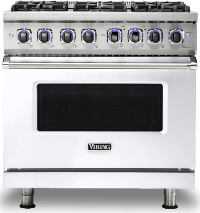 Viking 7 Series 35 88 White Pro Style Gas Range Vgr73626bwh