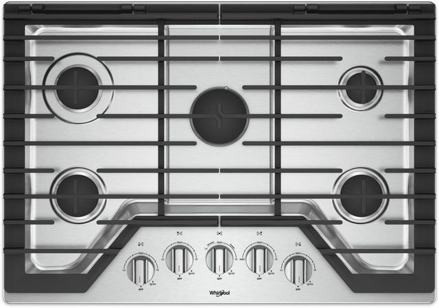 Whirlpool 30 Gas Cooktop Stainless Steel Wcg97us0hs Shop