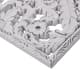 Olliix by Madison Park Botanical Panel 2 Piece White Carved Wall Decor Set-1