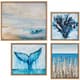 Olliix by Madison Park Seascape 4 Pieces Gel Coat Framed Canvas Set-0