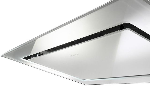 Faber Stratus Isola 47 25 White Glass Ceiling Mounted Range Hood Strtis48whnb