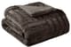 Olliix by Madison Park Arctic Chocolate Ultra Plush Down Alternative Throw-0