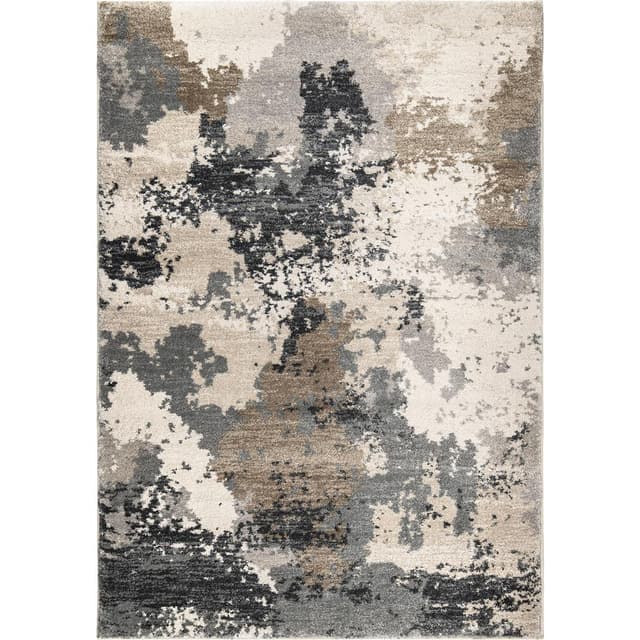 Orian Nirvana Chindit Cloud Gray 5' x 8' Rug-0