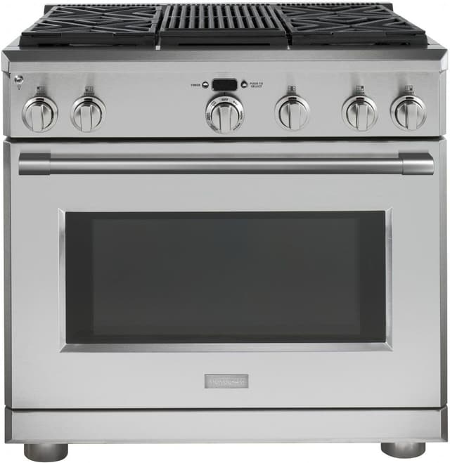Monogram Statement Collection 36" Stainless Steel Pro Style Dual Fuel Range-0