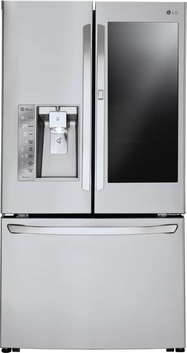 Lg 23 5 Cu Ft Stainless Steel Counter Depth French Door