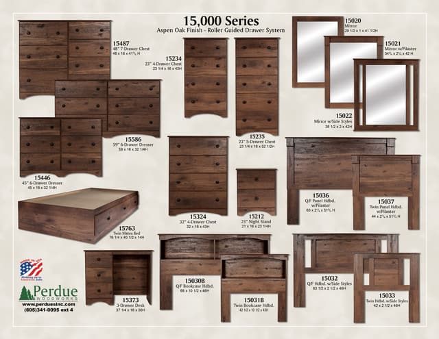 Perdue Woodworks Aspen Oak 23" Chest-3