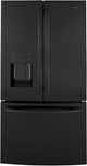 GE® 36" 25.6 Cu. Ft. High-Gloss Black Freestanding French Door Refrigerator-0