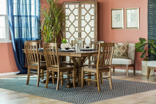 Winners Only® 7 Piece Rectangular Carmel Dining Set-2