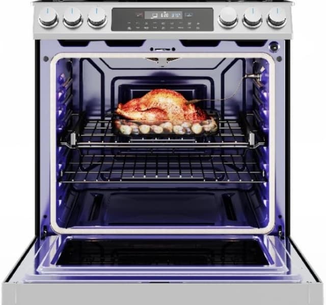 Midea® 30" Stainless Steel Slide In Gas Range-1