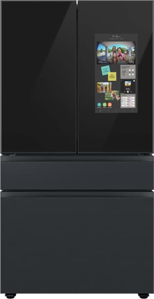 Samsung Bespoke 29 Cu. Ft. Matte Black Steel French Door Refrigerator with Family Hub