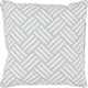 Surya Basketweave Ivory/Medium Gray 16"x16" Pillow Shell-0