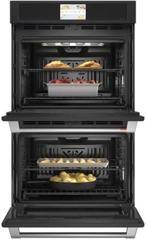Café Professional Series 30" Matte Black Double Electric Wall Oven
