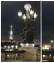 A & B Home Eiffel 2-Piece Black/White Led Wall Art Set-1