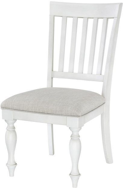Standard Furniture Grand Bay White Upholstered Side Chairs Set