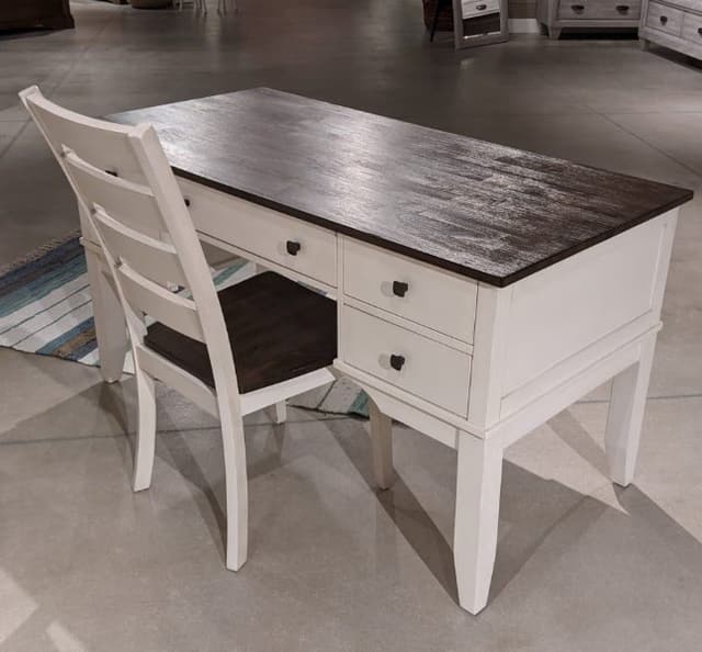 Intercon Kona Home Office Two-Tone 58" Half Ped Desk-0
