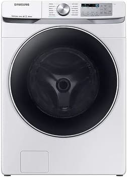 Front view of Samsung WF45R6300AW front load washer 