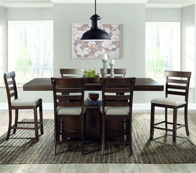 Elements International Colorado Counter Height 7-Piece Dining Set-0