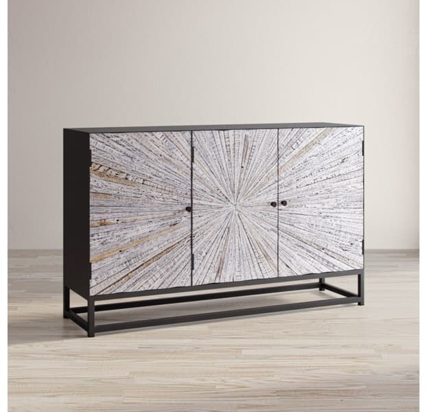 Jofran Inc. Astral Plains Grey Wash Accent Cabinet-1