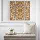 Olliix by Madison Park Gold Set of 3 Piece Gold Medallion 3D Design Canvas-1