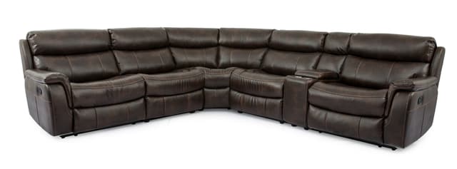 Cheers Prestige Leather 6 Piece Power Reclining Sectional with Power Headrest-0