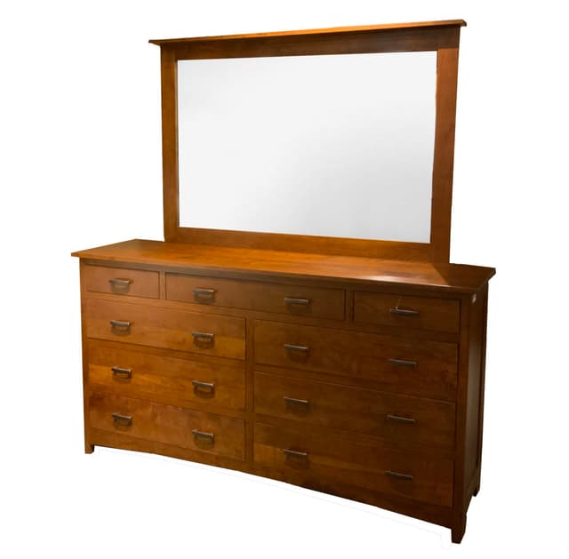 Daniel's Amish® Elegance Treasure Solid Wood 9 Drawer Dresser and Mirror-0