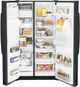 GE® 36" 25.3 Cu. Ft. Black Side-by-Side Refrigerator-2