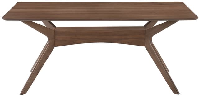 Elements International Razor Walnut 5 Piece Standard Height Rectangle Dining Set-1