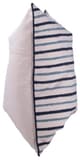 A & B Home Blue/Cream/Gold Throw Pillow-1