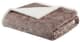 Olliix by Madison Park Elma 1 Tan Oversized Textured Plush Throw-0