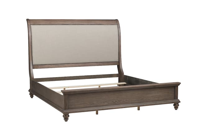 Klaussner® Richmond King Sleigh Upholstered Bed-1