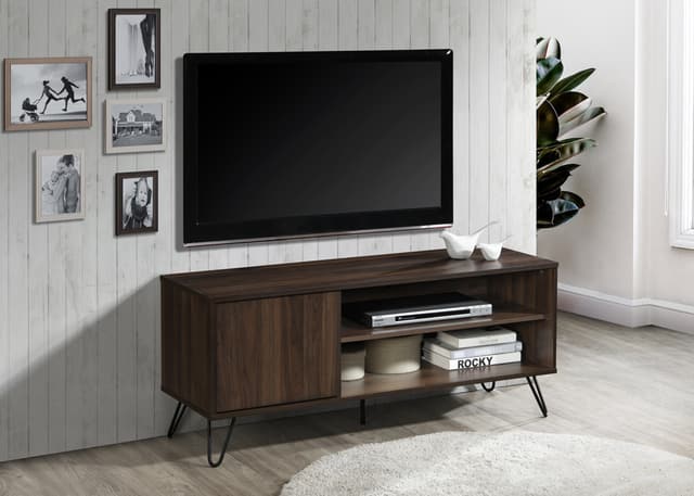 Milton Green Stars 47" Dark Walnut Hairpin Leg TV Stand-1