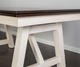 Bernards Winslow Farmhouse Rustic Cherry Dining Table with Off-White Base-2