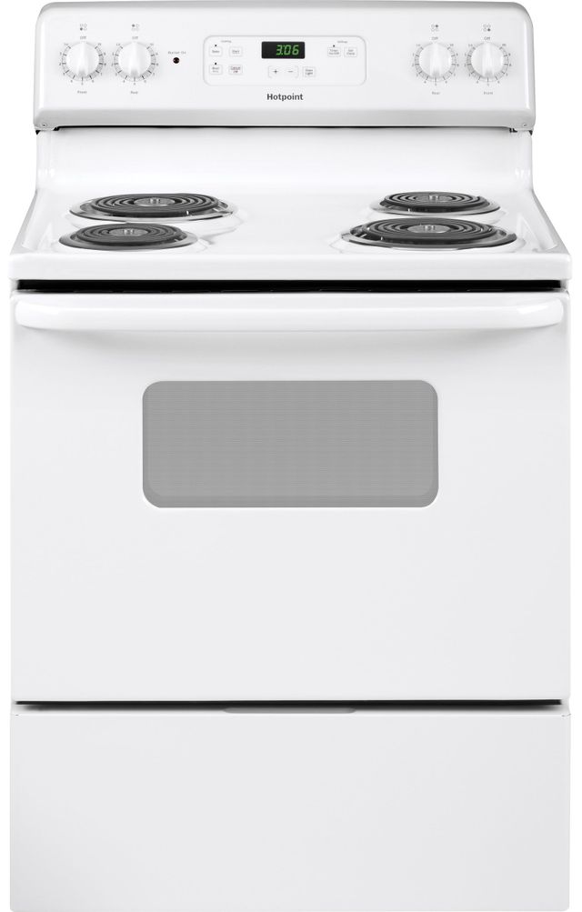 Hotpoint 30 White Free Standing Electric Range Rbs360dmww