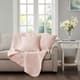 Olliix by Madison Park Quebec 2 Blush 20"x20" Quilted Square Pillow Pair-2